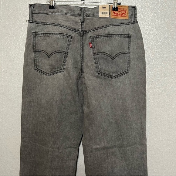 Levis Low Pro Straight Leg Grey Jeans Bleached Distressed NWT NEW​​ - Picture 5 of 13